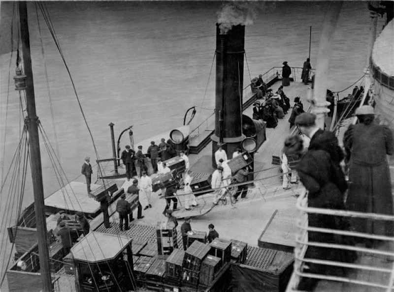 Фотографии с борта "Титаника", снятые незадолго до катастрофы